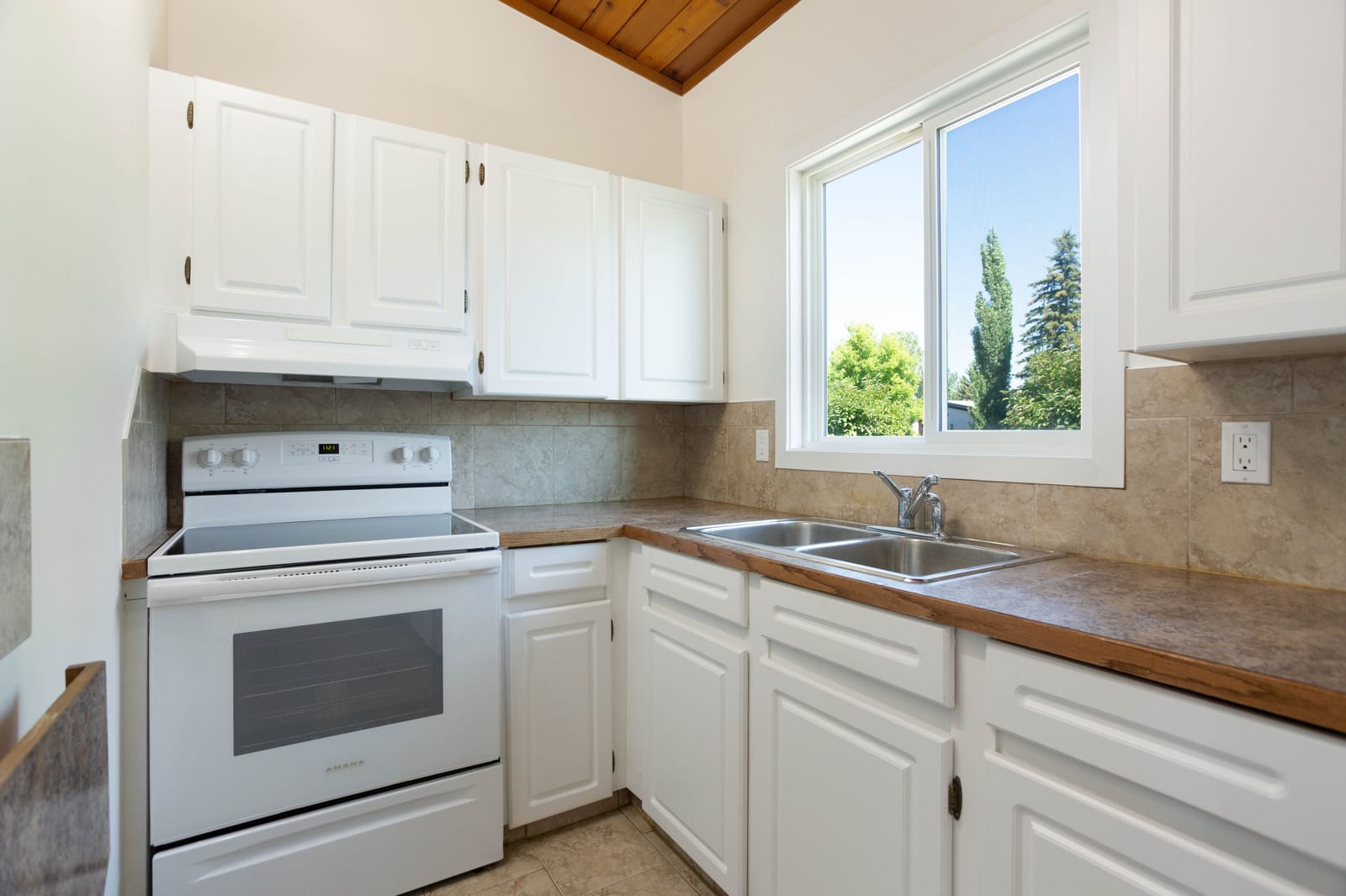 Kitchen window and worktop