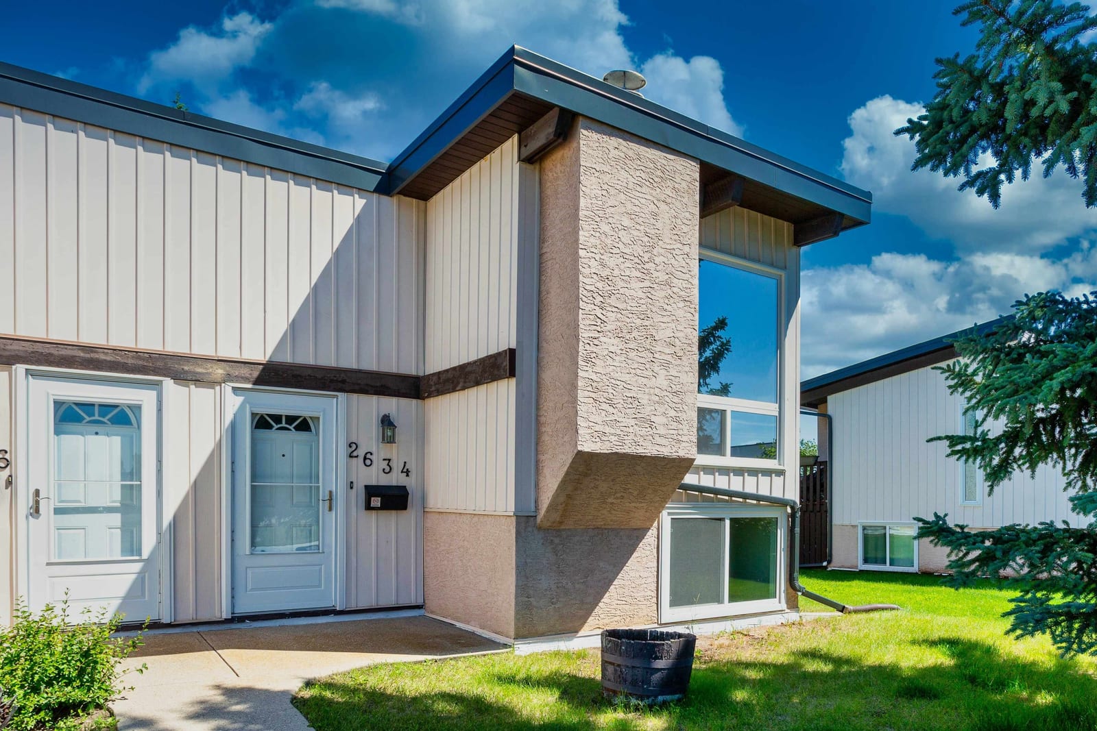 Front exterior and entrance