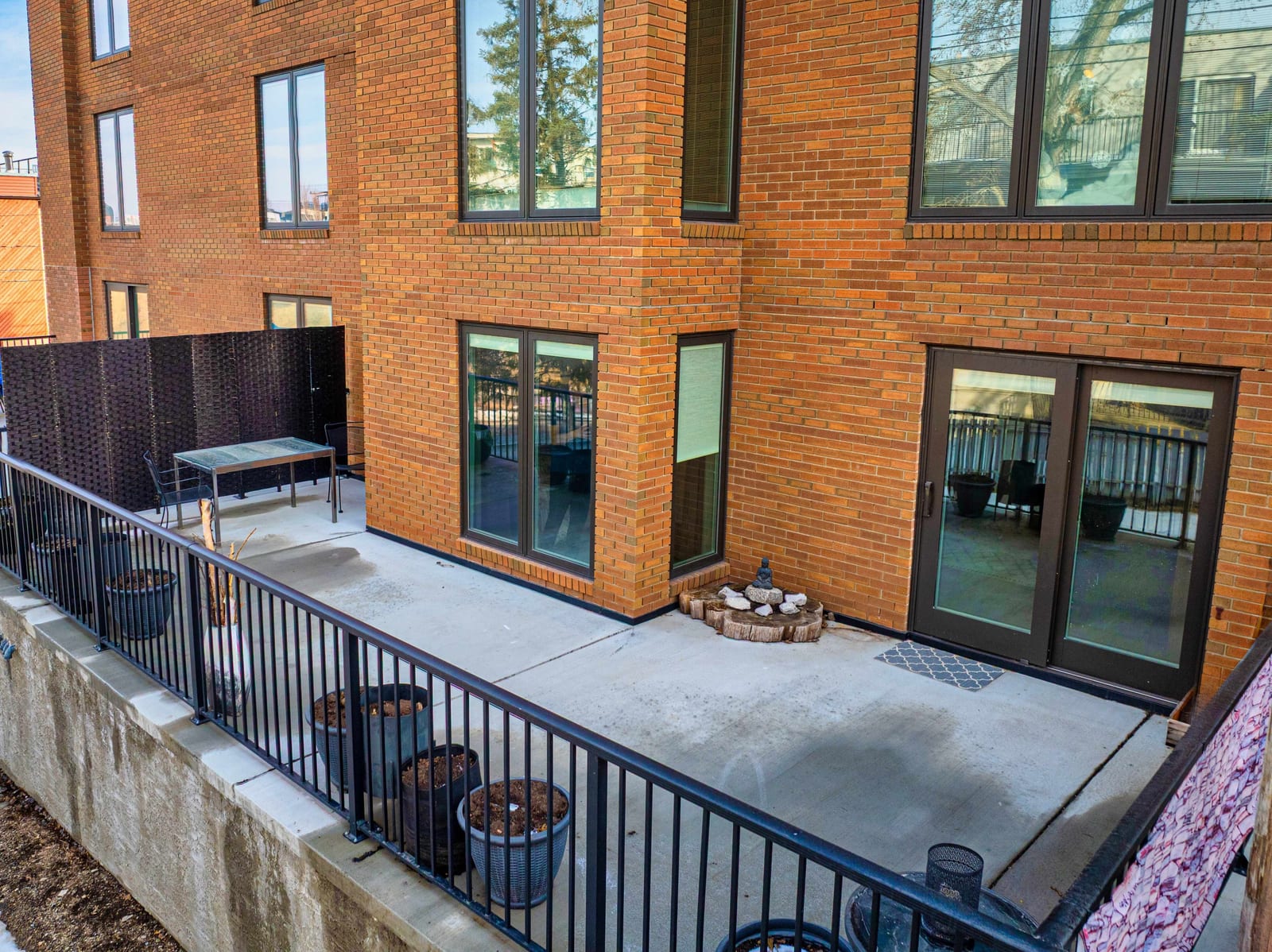 Aerial view of the terrace