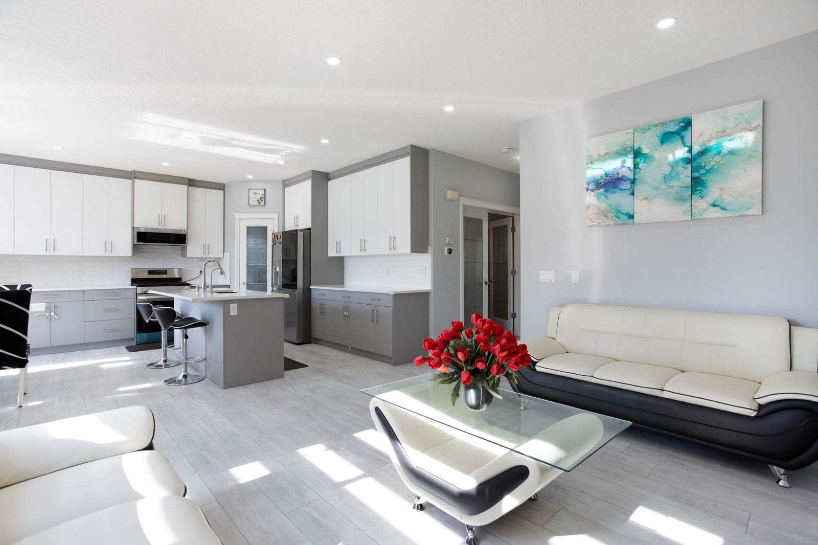 Open kitchen and main living space