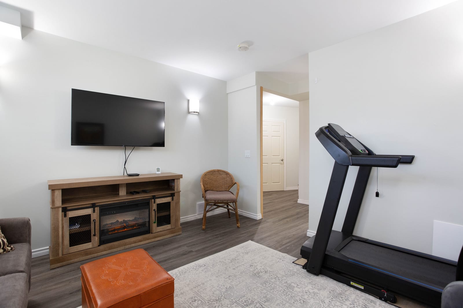 Family room and media area