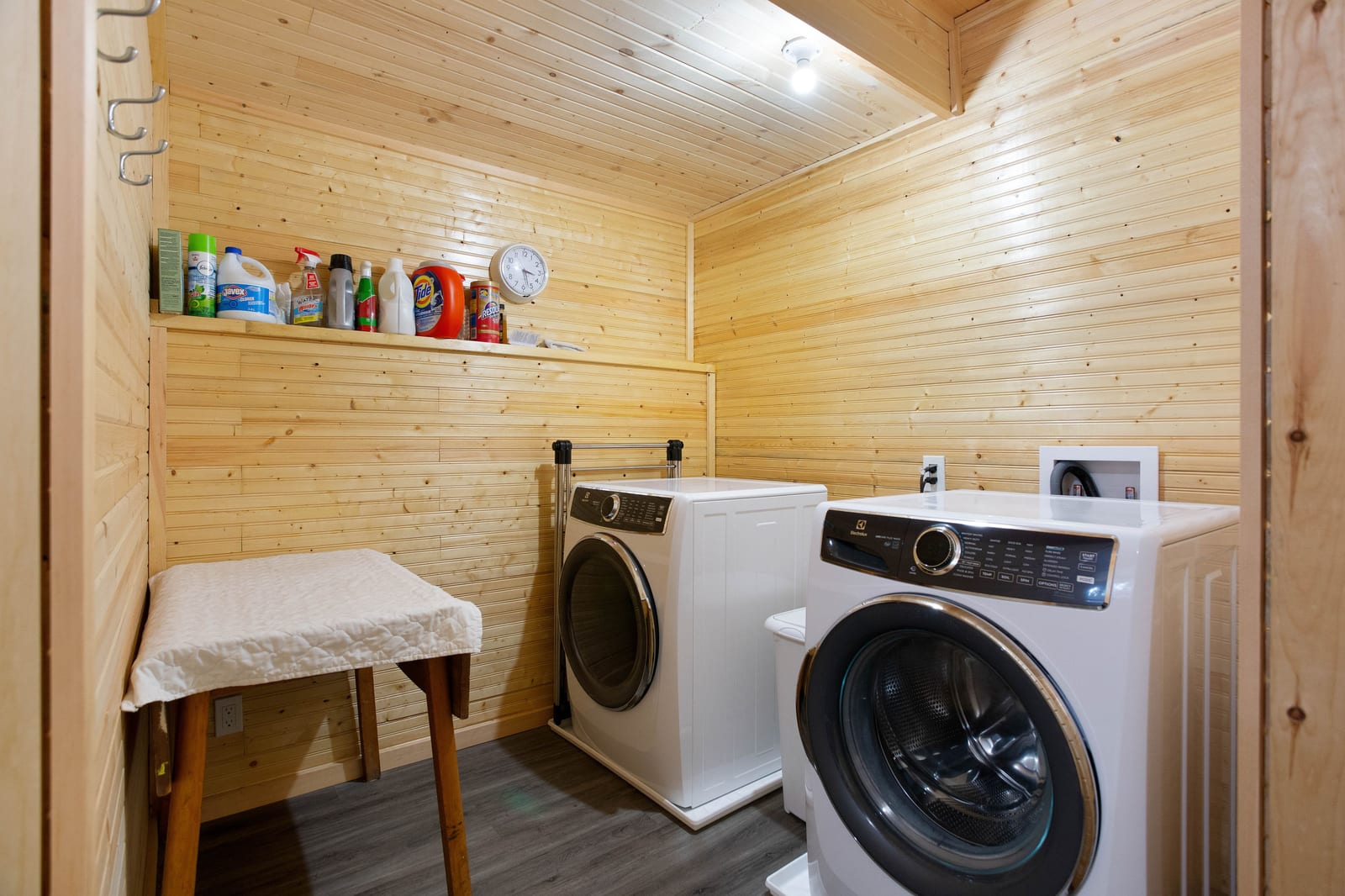 Laundry room with washer and dryer