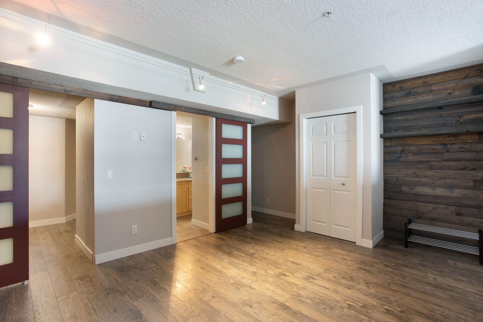Loft bedroom and ensuite connection