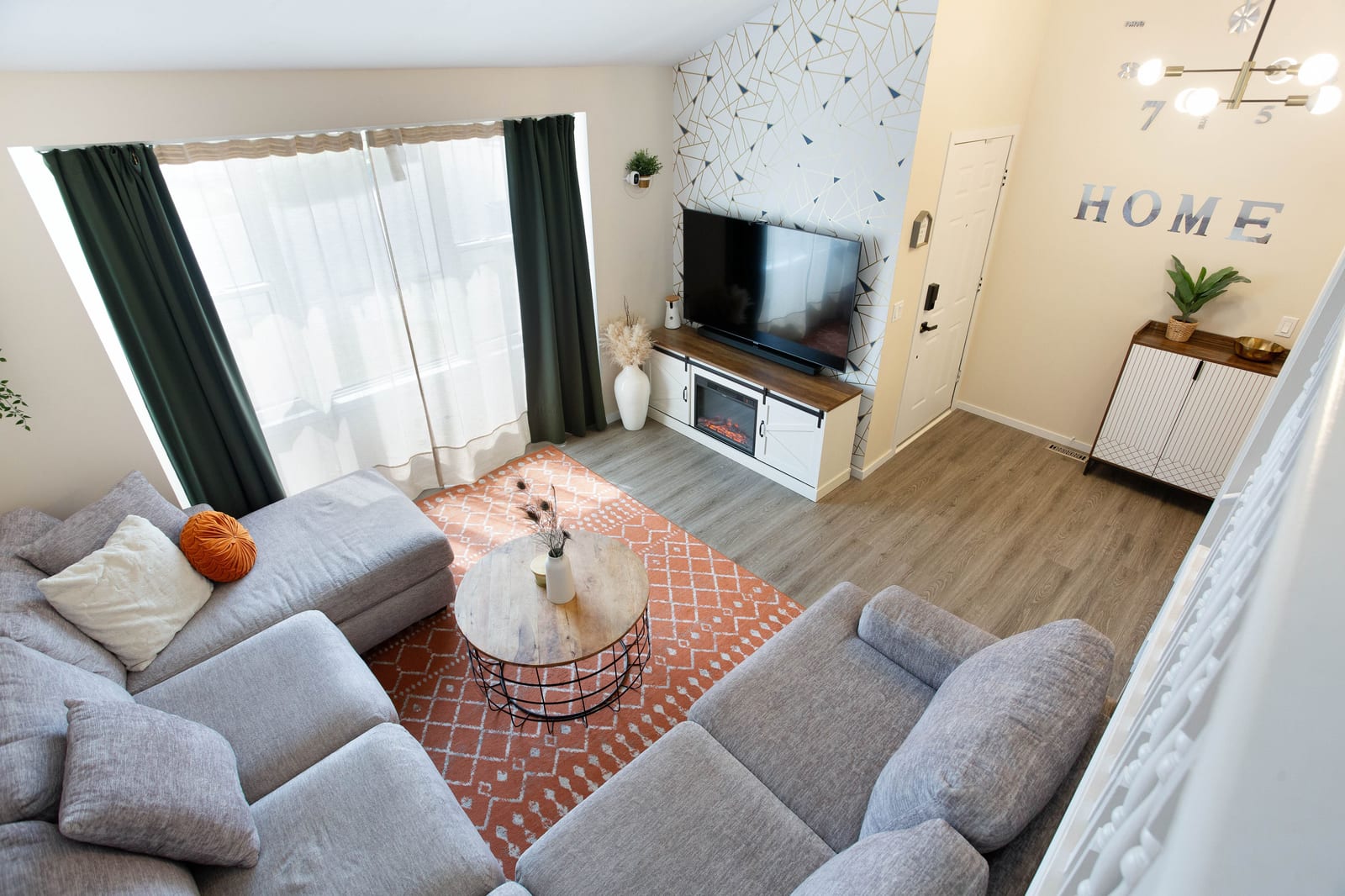A view across the front living space