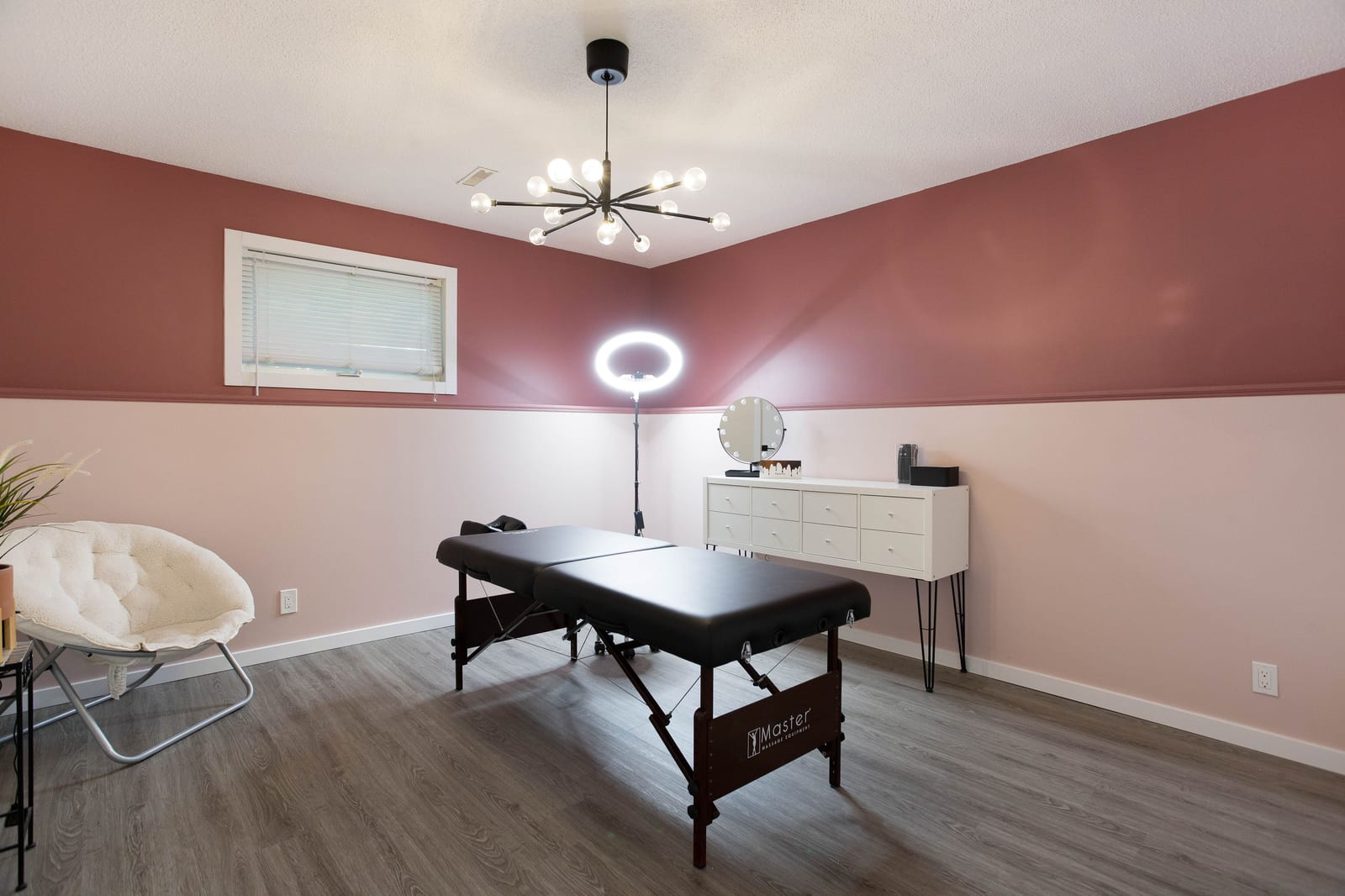 The lower-level third bedroom