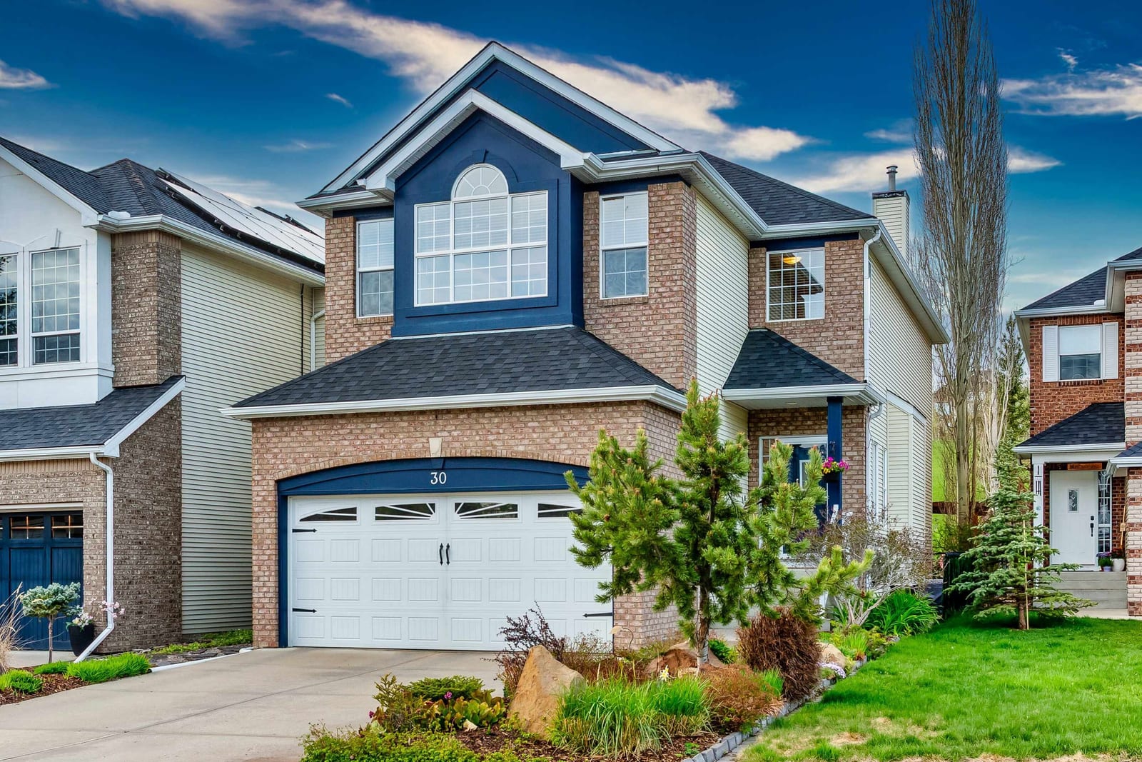 Exterior entrance and garage