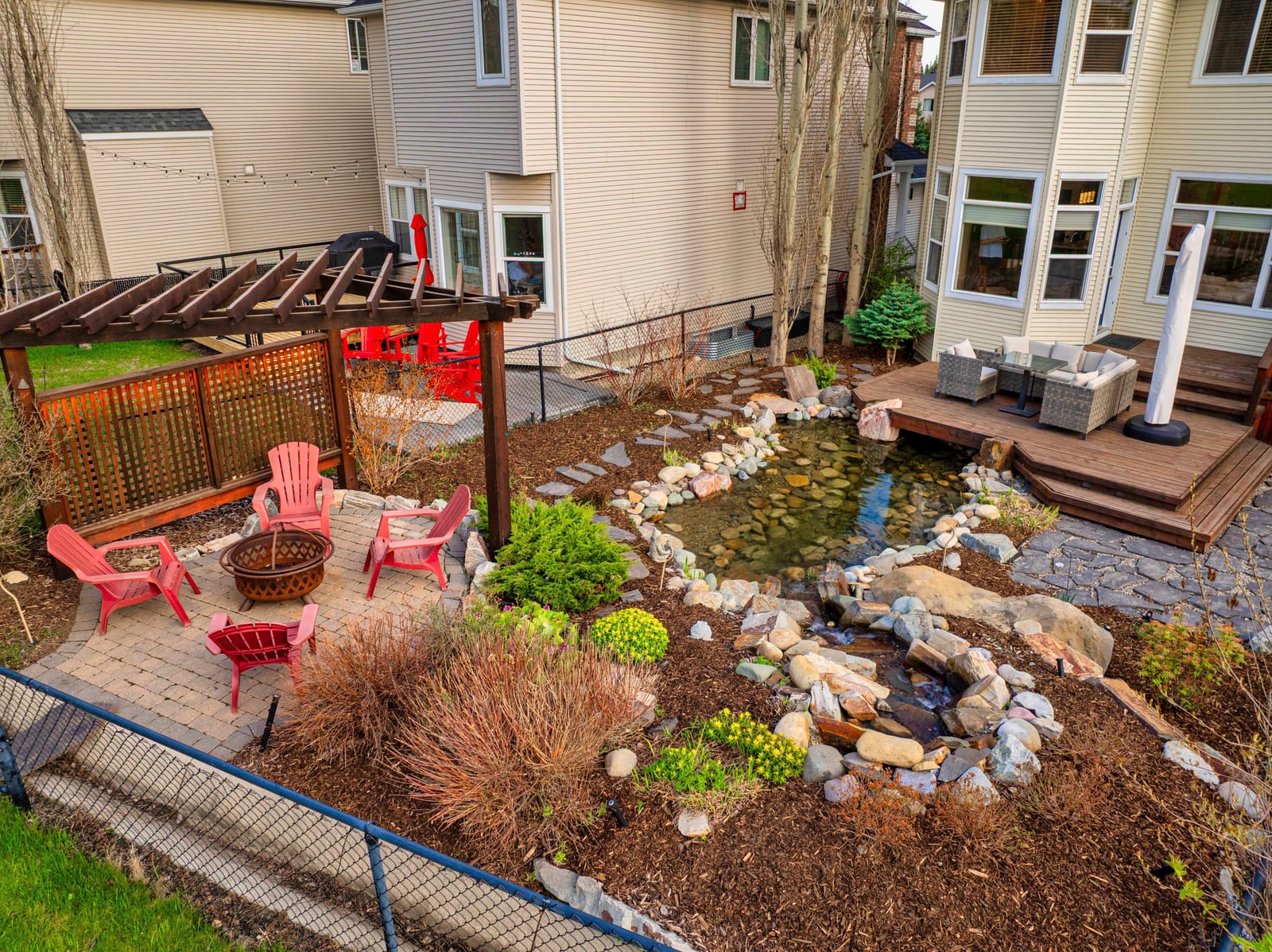 Garden patio and pergola