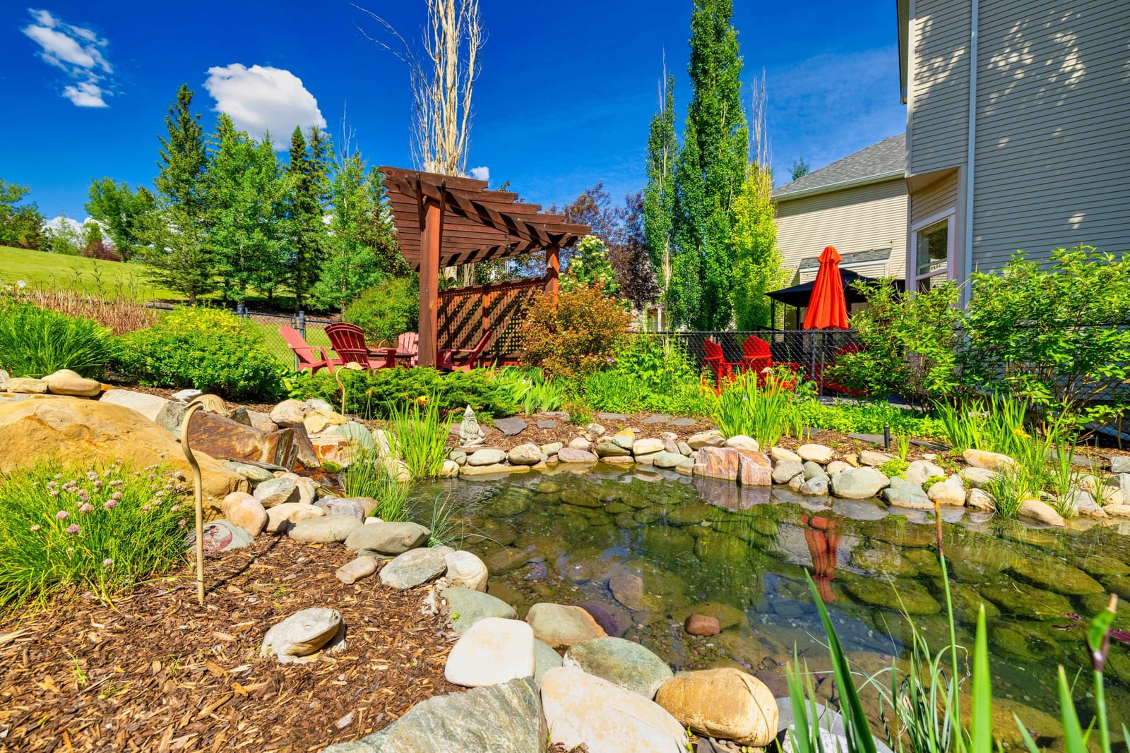 Garden and pergola landscaping