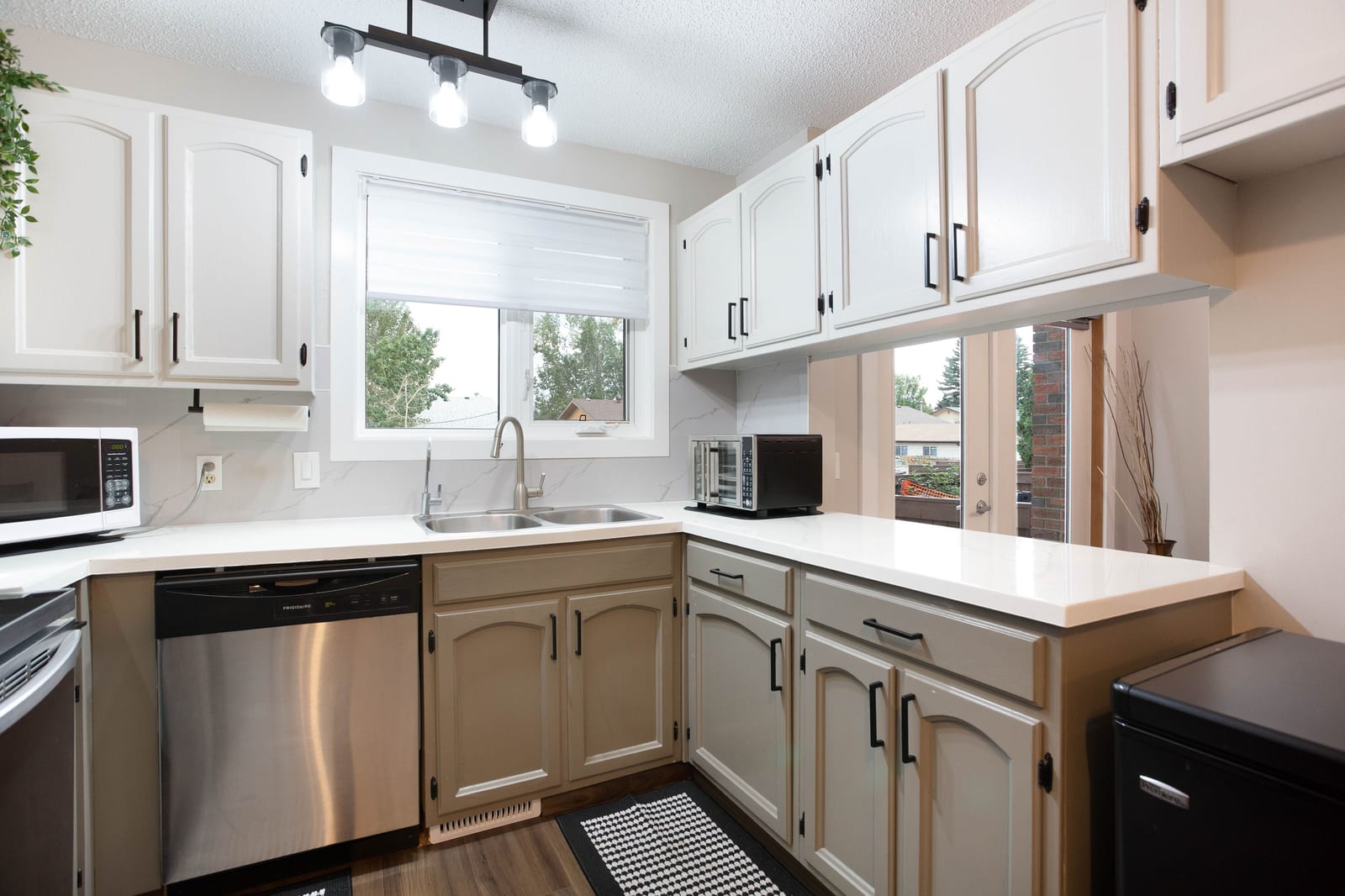 Kitchen counters and dishwasher