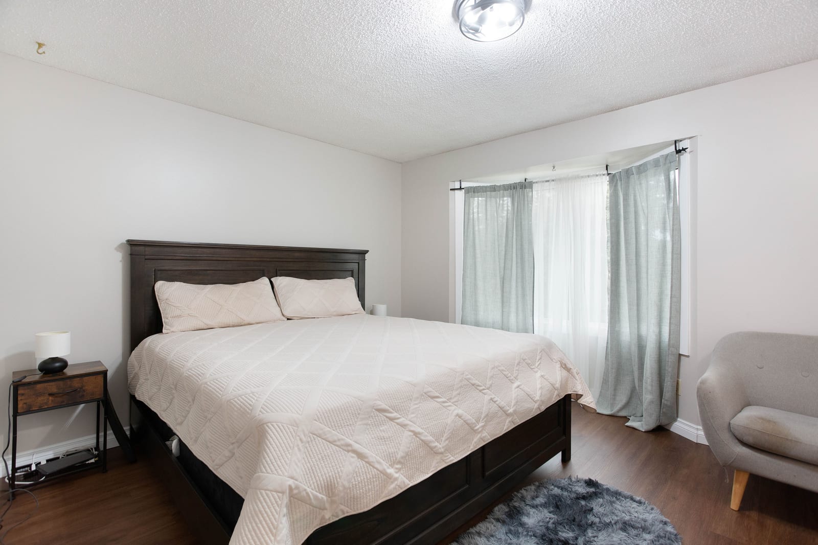 Bedroom with large window