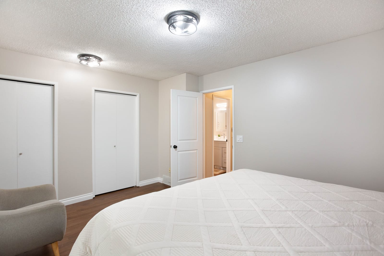 Bedroom looking toward hallway