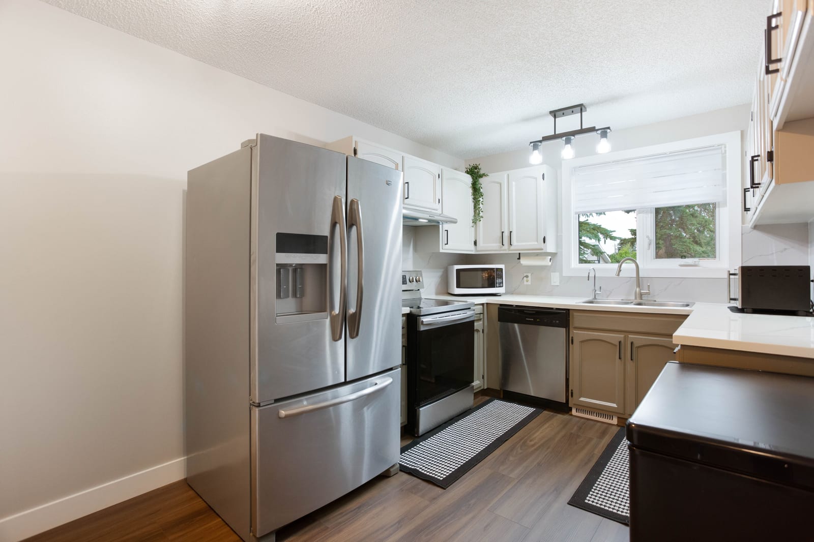Kitchen refrigerator and cabinetry