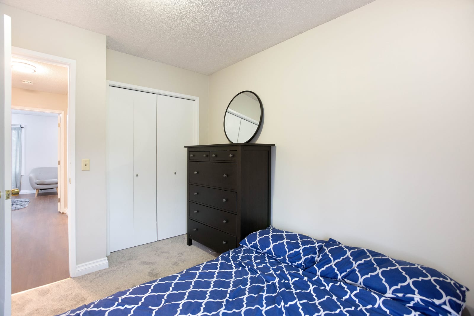 Bedroom and hallway doorway