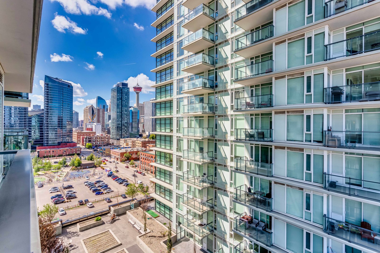 Balcony looking toward neighbouring Guardian tower