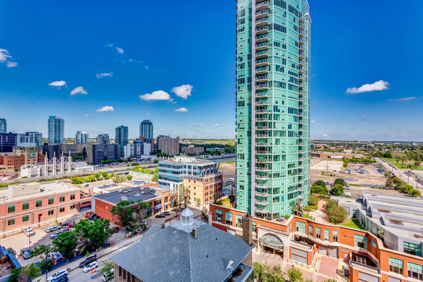 View across the city toward Calgary Tower