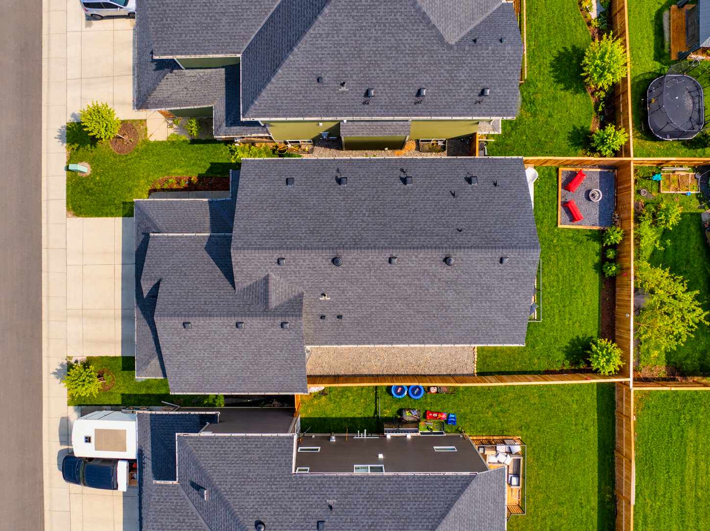Overhead aerial of the home and lot — 809 Mandalay Link
