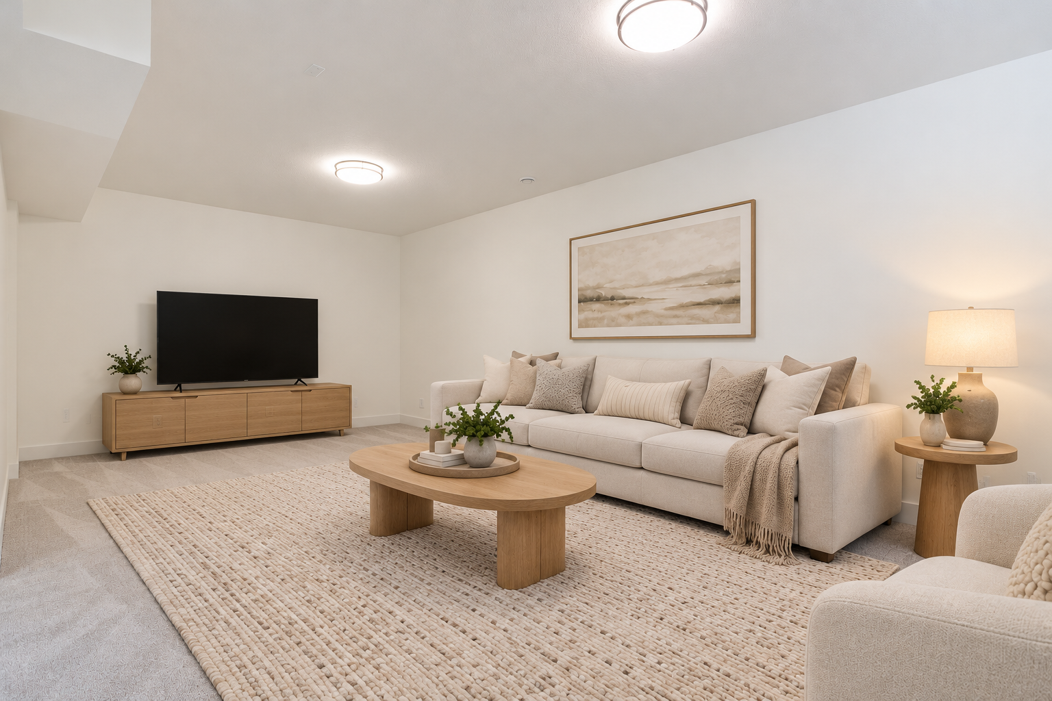 Basement family room — 809 Mandalay Link