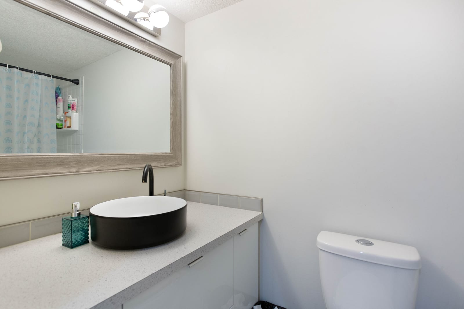 Lower-level bathroom