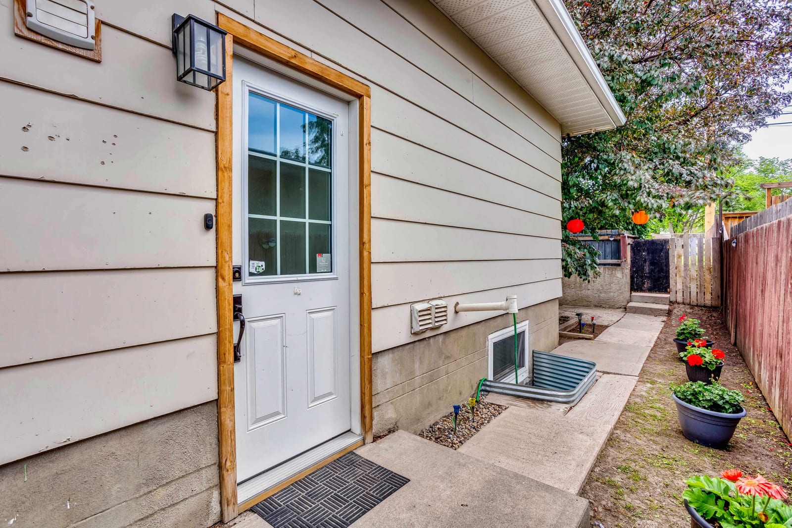 Rear entrance