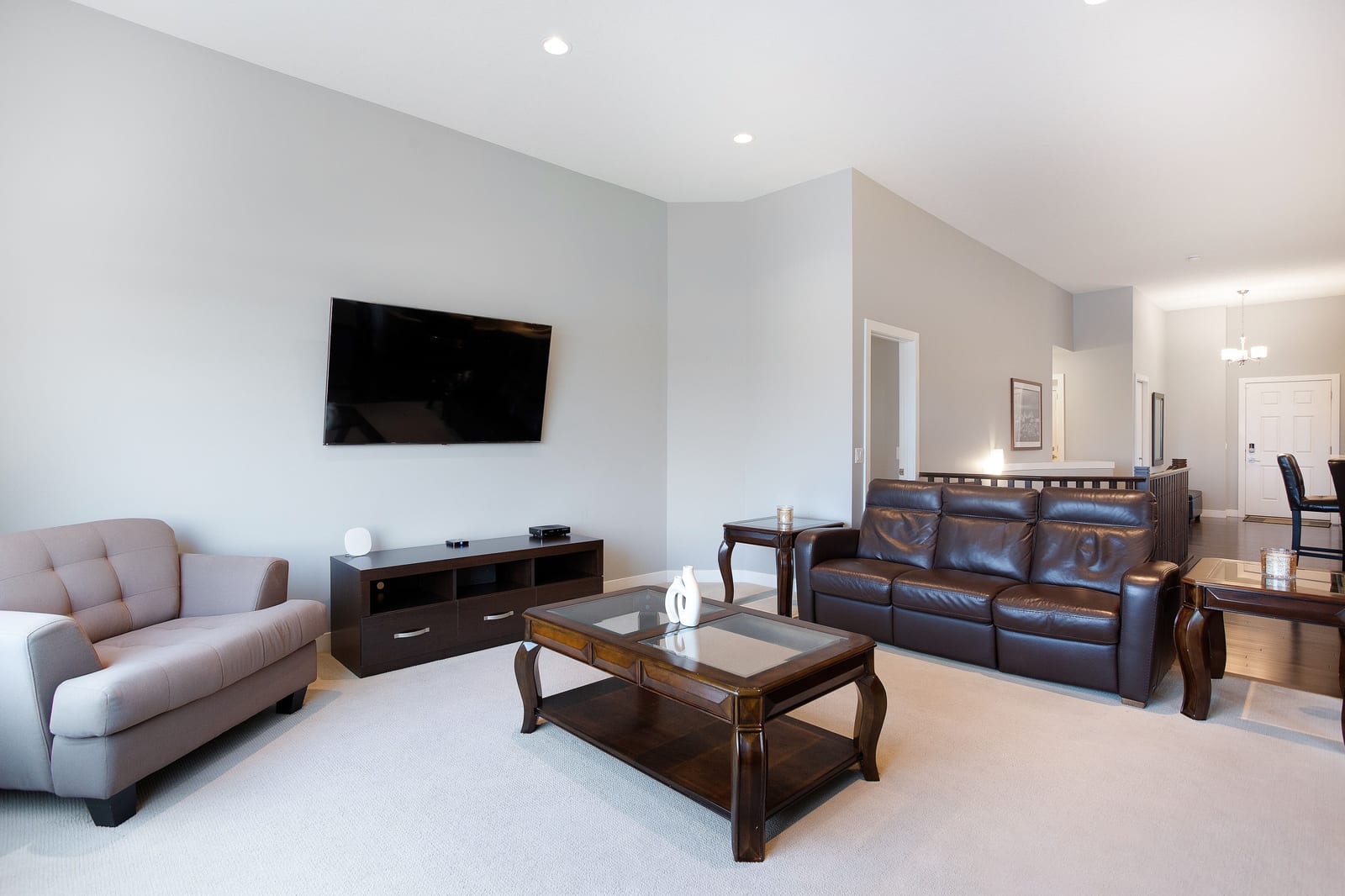 Living room and television wall