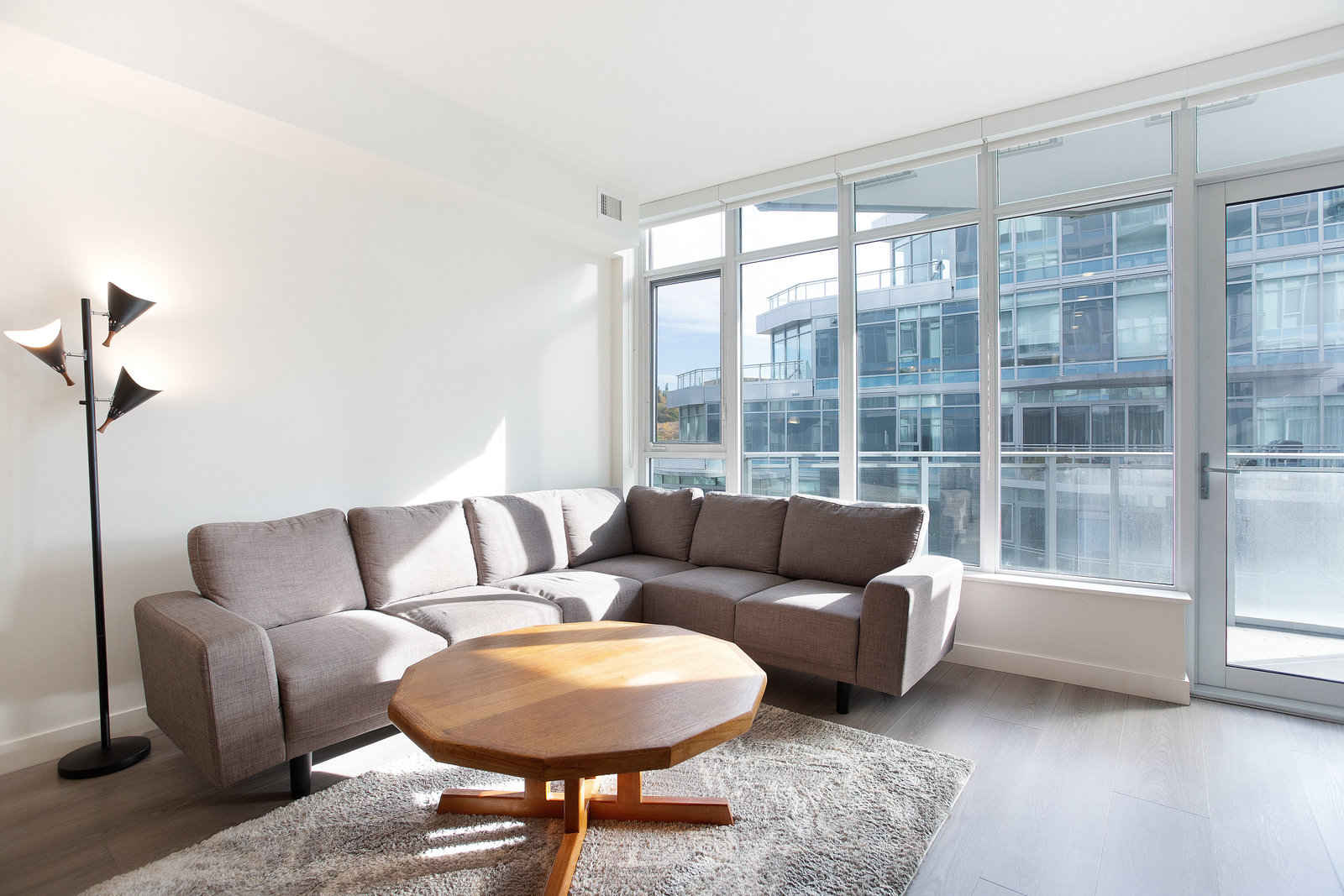 Living room and balcony glazing